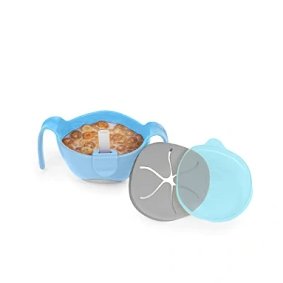 Afbeelding van b.box Kom en Rietje 3 in 1 met Deksel voor Peuters, Snackbeker Onderweg, Ontbijtkom Vaatwasser Magnetronbestendig 250 ml/8,5