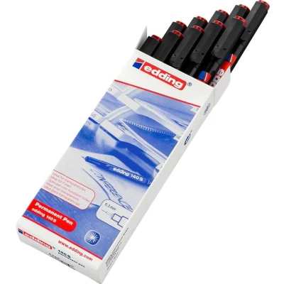 Afbeelding van Edding Foliestift 140 S permanent pen super fine 4 140002 Rood