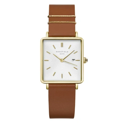 Afbeelding van Rosefield BOXY Horloge, Dames, Maat: One Size, Cognac