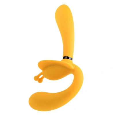 Afbeelding van Evolved The Monarch Strapless Strap On Vibrator Geel