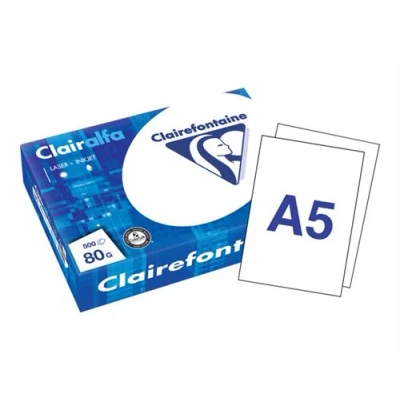 Afbeelding van Clairefontaine Clairalfa Printpapier Ft A5, 80 G, Pak Van 500 Vel Wit A5