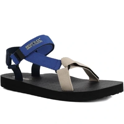 Afbeelding van Regatta Vendeavour Damessandalen met riempjes, voor wandelen en wandelen, Wit marineblauw potlood