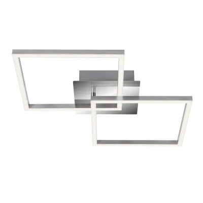 Afbeelding van Briloner Leuchten FRAME Plafondlamp LED 24W Dimbaar Draaibaar Chroom Zilver