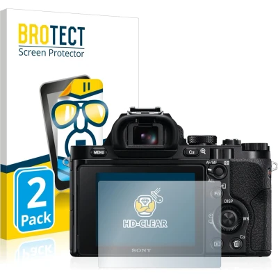 Afbeelding van BROTECT Screenprotector voor Sony Alpha 7 (ILCE 7) Folie Beschermfolie transparant (2 Stuks)