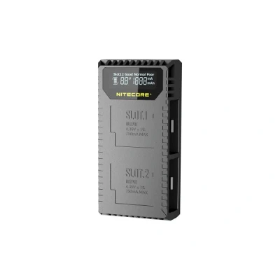 Afbeelding van Nitecore lader UGP5 USB met LCD scherm voor GoPro HERO 5 zwarte batterijen