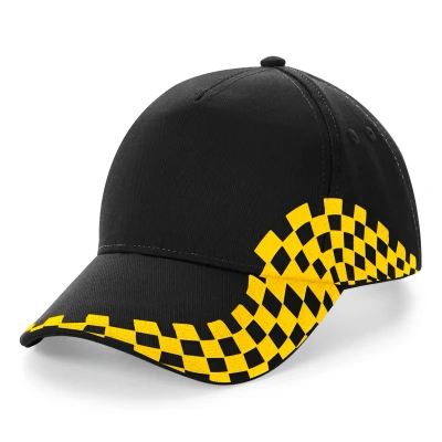 Afbeelding van Beechfield Grand Prix Cap B159 Black / Yellow