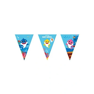Afbeelding van Vegaoo Baby Shark papieren wimpelslinger 2,3 meter