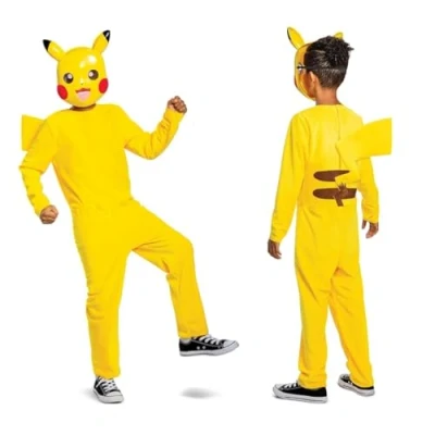 Afbeelding van Disguise Pikachu Klassieke Peuter Geel 7 8 Years