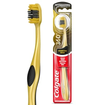 Afbeelding van Colgate tandenborstel  Charcoal Gold Soft 1