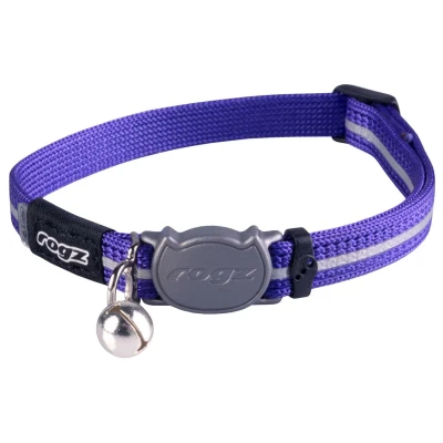 Afbeelding van Rogz Alleycat Halsband Paars Kattenhalsband 20 31 cm