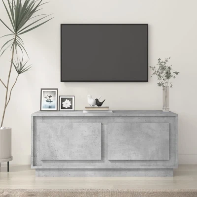 Afbeelding van Salontafel 102x50x44 cm bewerkt hout betongrijs