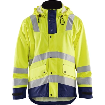 Afbeelding van Blaklader Regenjas High Vis LEVEL 2 4302 2003 Geel/Marineblauw