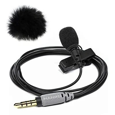 Afbeelding van RØDE SmartLav+ Stropdas Micro voor smartphone en tablet, zwart, incl. Keepdrum mini bontmuts