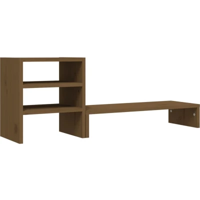 Afbeelding van Monitorstandaard 81X20X30 Cm Massief Grenenhout