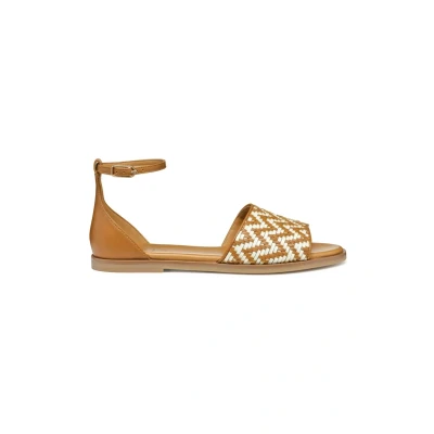 Afbeelding van Geox D Naileen C Platte damessandalen, Camel Papyrus