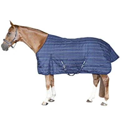 Afbeelding van HKM Winterstaldeken 200g Katoen 1200D Donkerblauw 135/185