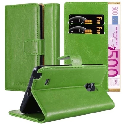 Afbeelding van Cadorabo Hoesje geschikt voor Samsung Galaxy NOTE EDGE in GRAS GROEN Beschermhoes met magnetische sluiting, standfunctie en kaartvakje Book Case Cover Etui