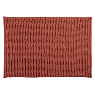 Afbeelding van MSV Badkamerkleed/badmat tapijtje voor op de vloer terracotta 50 x 80 cm Microvezel anti slip
