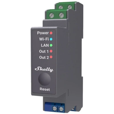 Afbeelding van Shelly 2Pro Schakelactor Bluetooth, WiFi