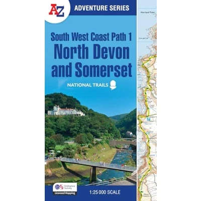 Afbeelding van A Z Adventure Series South West Coast Path 1 North Devon &amp; Somerset