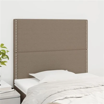 Afbeelding van Hoofdborden 2 st 80x5x78/88 cm stof taupe