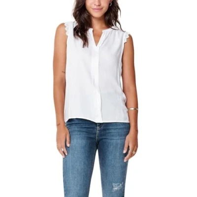 Afbeelding van Top Kimmi Lace Trim Only Pour Femme en Blanc