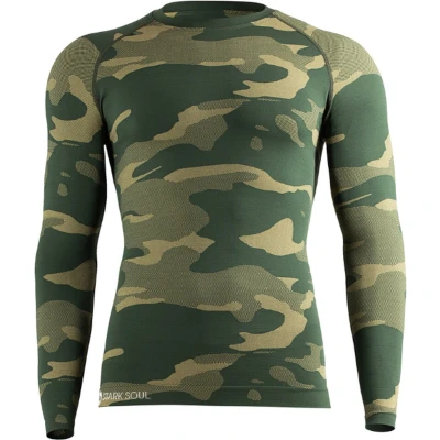 Afbeelding van Heren thermoshirt met lange mouwen Camouflage Groen Maat L/XL