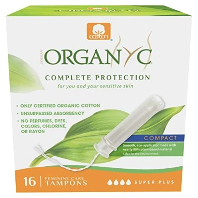 Afbeelding van Organyc Tampon Compact Super Plus Bio Katoen 16