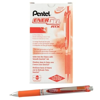 Afbeelding van Gelschrijver Pentel Energel BL77 oranje 0.4mm