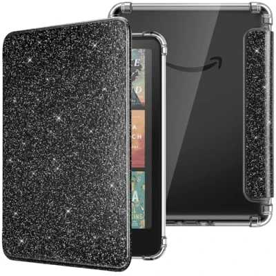 Afbeelding van MoKo Hoes voor Kindle Paperwhite 12e generatie 2024 en Colorsoft Signature Edition 2024, ultra transparant, zacht zacht, transparante TPU achterkant met slaap /waakfunctie