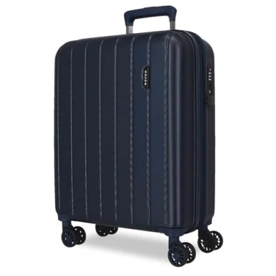 Afbeelding van MOVOM Houten bagage, Navy Blauw, Uittrekbare cabinekoffer
