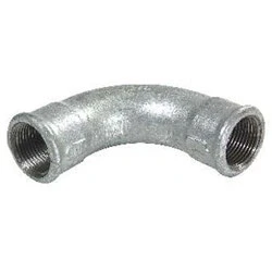 Afbeelding van IJzeren gegalvaniseerde draadfitting lange bocht 90 graden 3/4 2x