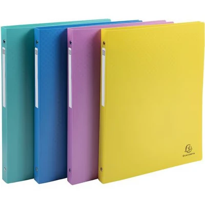 Image de Classeur en polypropylène à 4 anneaux x20 assortis Exacompta