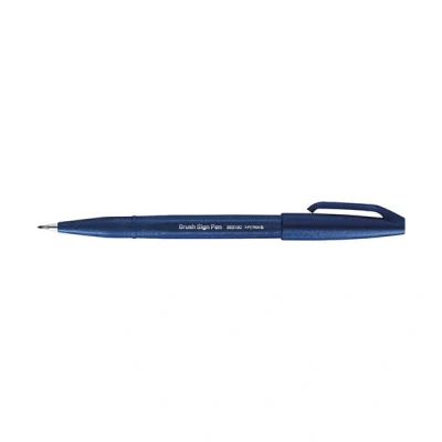 Image de Stylo Feutre Pentel Brush Sign Pen Bleu Nuit