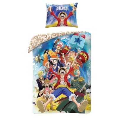 Afbeelding van One Piece Dekbedovertrek Pirate 140 x 200 + 70 90 cm Polyester
