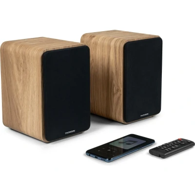 Afbeelding van Thomson Boekenplank Speaker Set Hout