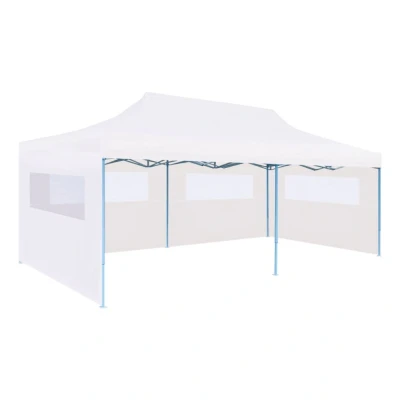 Afbeelding van Partytent pop up met zijwanden 3x6 m staal wit