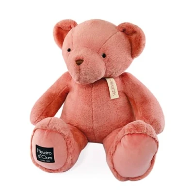 Afbeelding van Histoire d&#039;Ours De roze teddybeer praline 75 cm cadeau voor geboorte HO3234