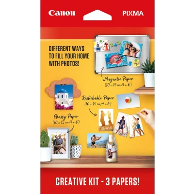 Afbeelding van Canon Pixma Creative kit Fotopapier Magnetisch, herplakbaar en glossy 10x15 cm