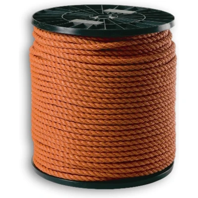 Afbeelding van Muller polypropeen touw 8mm oranje (Per 100 meter)