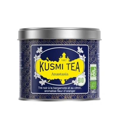 Afbeelding van Kusmi Tea Anastasia Losse Thee 90 Gram Donkerblauw