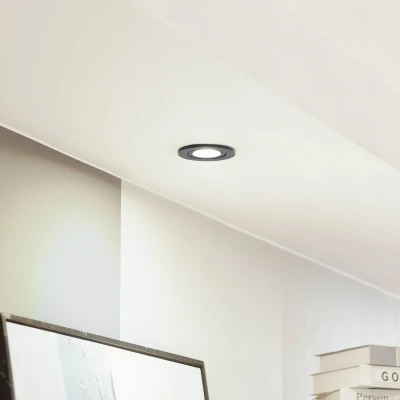 Afbeelding van Arcchio LED downlight Eliar rond zwart CCT draaibaar