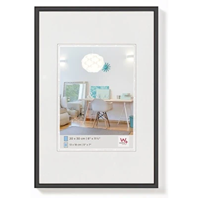 Afbeelding van Walther Design fotolijst zwart 40 x 60 cm dubbel pak kunststof lijst New Lifestyle KV460BD