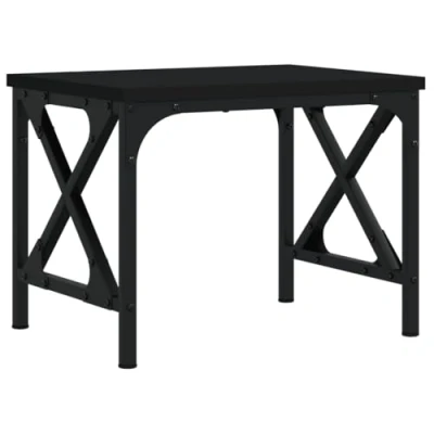 Afbeelding van Printerstandaard 40x30x31 cm bewerkt hout zwart