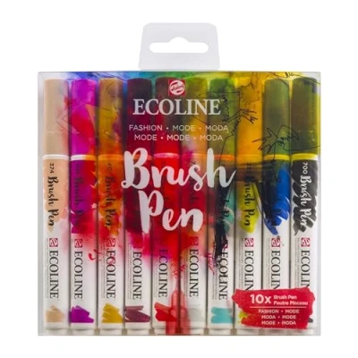 Afbeelding van Ecoline Brush Pen set 10 Fashion