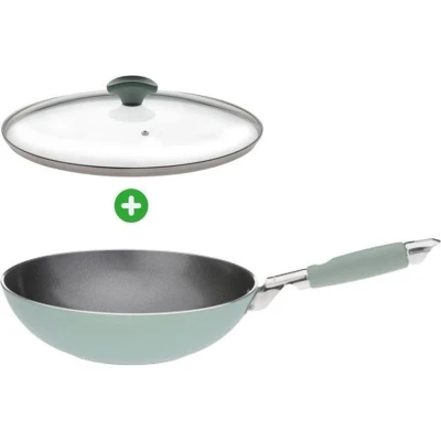 Afbeelding van Primecook Wok met deksel 28 cm