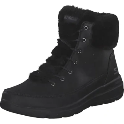 Afbeelding van Skechers 144202BBK Glacial Ultra Snowboots, Dames, Maat: 38, Black textile Kunststof