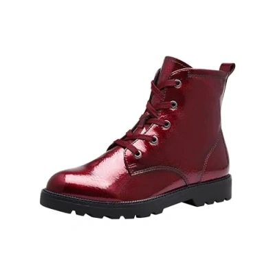 Afbeelding van Tamaris Elegante MIT Touchit Enkellaarsjes met plateauzool, Dames, Maat: 39, Bordeaux pat Hoogwaardig imitatieleer