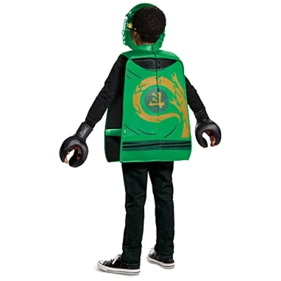 Afbeelding van Disguise Ninijago Officieel Ninjago kostuum voor kinderen, kostuum, groen Ninja Halloween één maat