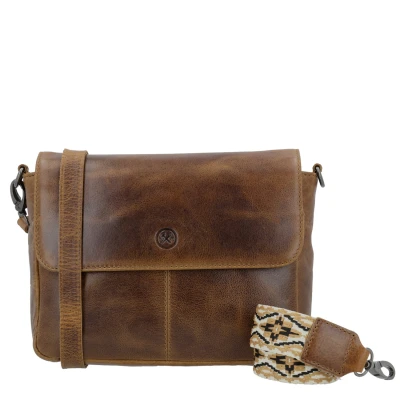 Afbeelding van Hide &amp; Stitches Next Navajo Shoulderbag brown